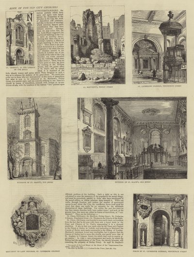 Some of the Old City Churches by Henry William Brewer